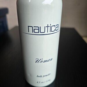NAUTICA WOMAN Body Powder 4.5 oz. Shaker Talc Perfume by Paul Sebastian NEW!